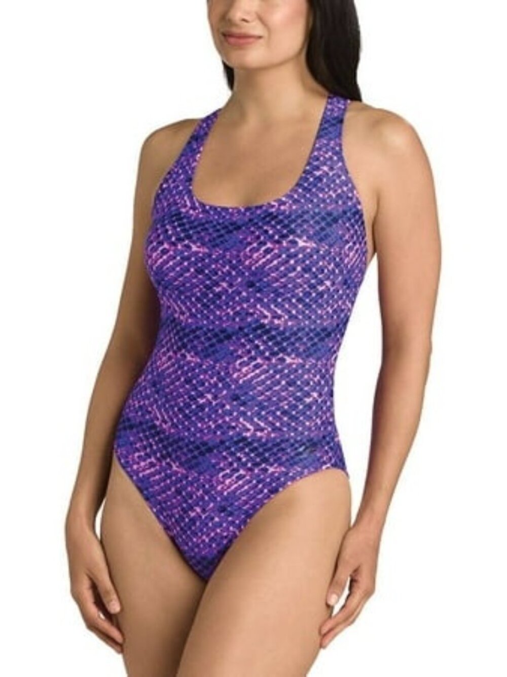 SPEEDO WOMENS ULTRABACK Racerback Supportive Athletic Training One-Piece Swimsui
